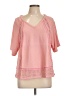 Andree by UNIT Pink 3/4 Sleeve Blouse Size L - photo 1