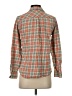 Lands' End 100% Baumwolle Plaid Orange Long Sleeve Button-Down Shirt Size XS - photo 2