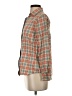 Lands' End 100% Baumwolle Plaid Orange Long Sleeve Button-Down Shirt Size XS - photo 5