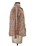 Lands' End 100% Baumwolle Plaid Orange Long Sleeve Button-Down Shirt Size XS - photo 4
