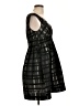 Zara Basic Plaid Black Cocktail Dress Size L - photo 4