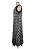 Perceptions Graphic Black Casual Dress Size L - photo 5