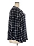 Talbots 100% Rayon Plaid Black 3/4 Sleeve Blouse Size 3X - photo 4