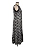 Perceptions Graphic Black Casual Dress Size L - photo 4