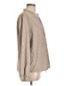 Unbranded Stripes Tan Long Sleeve Blouse Size L - photo 4