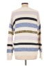 Ann Taylor Factory 100% Cotton Stripes Ivory Pullover Sweater Size L - photo 2
