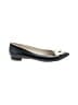 fs/ny 100% Leather Black Flats Size 8 1/2 - photo 1