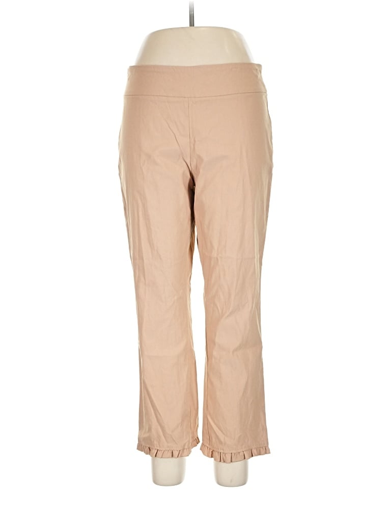 Pre-owned Crown & Ivy Casual Pants In Tan