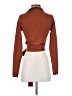 WAYF Brown Long Sleeve Top Size S - photo 2