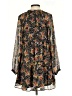 Ann Taylor LOFT 100% Polyester Print Black Casual Dress Size XS - photo 2