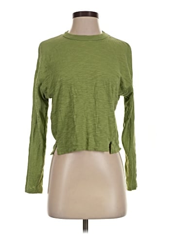 Madewell Slub Relaxed Long-Sleeve Tee in Stripe (view 1)