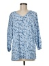 Mario Serrani 100% Polyester Blue Long Sleeve Blouse Size M - photo 1