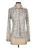 Adidas Print Gray Long Sleeve Blouse Size S - photo 1