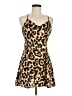 TOBI 100% Polyester Animal Print Gold Cocktail Dress Size M - photo 1