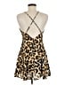 TOBI 100% Polyester Animal Print Gold Cocktail Dress Size M - photo 2