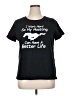 Unbranded 100% Cotton Black Short Sleeve Top Size XL - photo 1