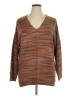 a.n.a. A New Approach Stripes Brown Pullover Sweater Size XL - photo 1