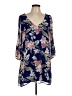 Lulus 100% Polyester Floral Blue Casual Dress Size L - photo 1