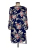 Lulus 100% Polyester Floral Blue Casual Dress Size L - photo 2
