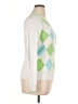 Lilly Pulitzer 100% Cotton Argyle White Pullover Sweater Size XL - photo 4