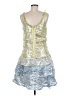 Marc Jacobs Metallic Silver Cocktail Dress Size 8 - photo 2