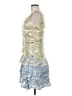 Marc Jacobs Metallic Silver Cocktail Dress Size 8 - photo 5