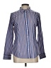 Talbots Stripes Blue Long Sleeve Button-Down Shirt Size 10 - photo 1