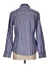 Talbots Stripes Blue Long Sleeve Button-Down Shirt Size 10 - photo 2