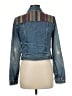 Free People 100% Cotton Stripes Blue Denim Jacket Size 6 - photo 2