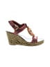 Marc by Marc Jacobs 100% Leather Red Wedges Size EU 39 - photo 1