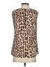 CAbi 100% Polyester Brown Sleeveless Blouse Size XS - photo 2
