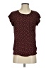 Lily White 100% Polyester Stars Brown Short Sleeve Top Size S - photo 1