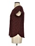 Lily White 100% Polyester Stars Brown Short Sleeve Top Size S - photo 5