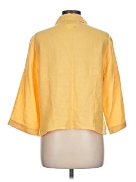 Flax 3/4 Sleeve Button-Down Shirt (view 2)