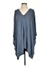 Zenana Outfitters Blue Poncho Size S - photo 1