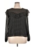 Avec Les Filles 100% Polyester Black Long Sleeve Blouse Size XL - photo 1