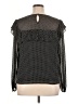 Avec Les Filles 100% Polyester Black Long Sleeve Blouse Size XL - photo 2