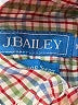 J. Bailey Checkered-gingham Yellow Long Sleeve Button-Down Shirt Size 10 - photo 3
