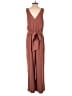 A New Day Solid Brown Jumpsuit Size S - photo 2