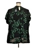 Cable & Gauge Green Short Sleeve Blouse Size 3X - photo 2