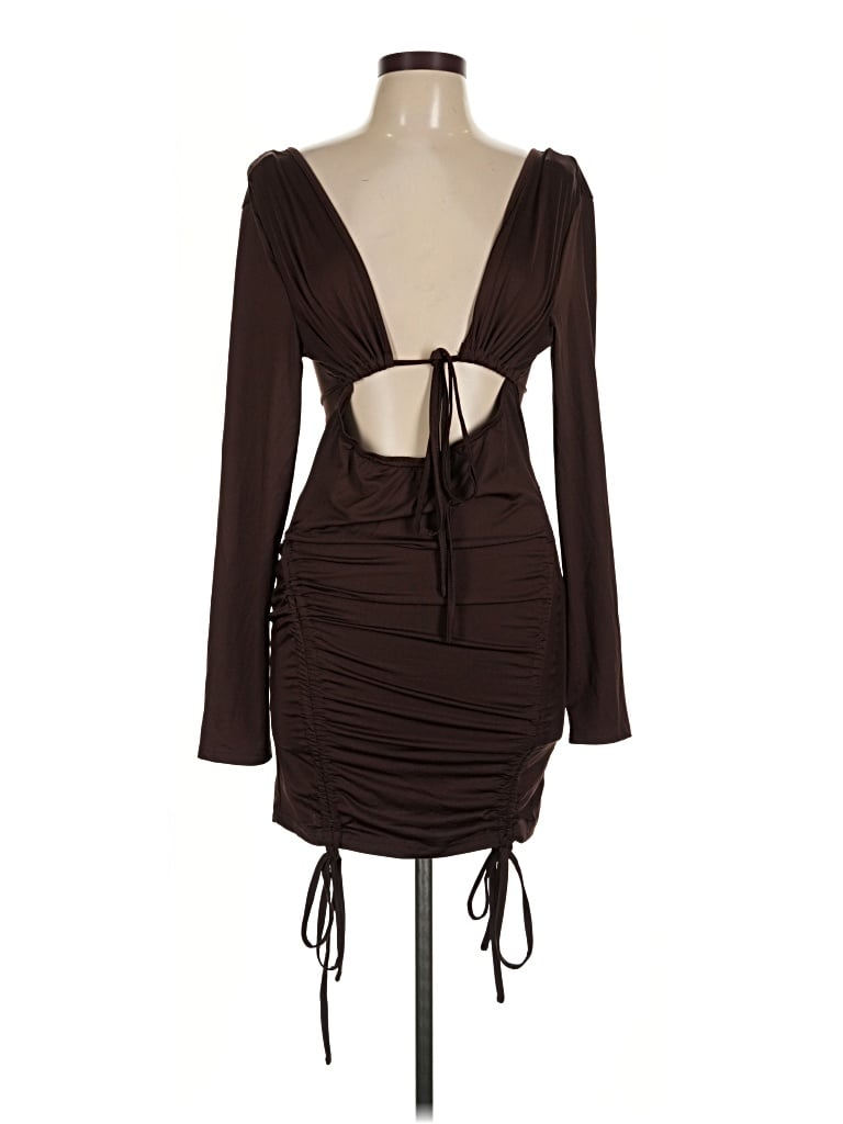 Pre-owned Shein Cocktail Dress In Brown