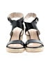 Stuart Weitzman Black Wedges Size 8 - photo 2