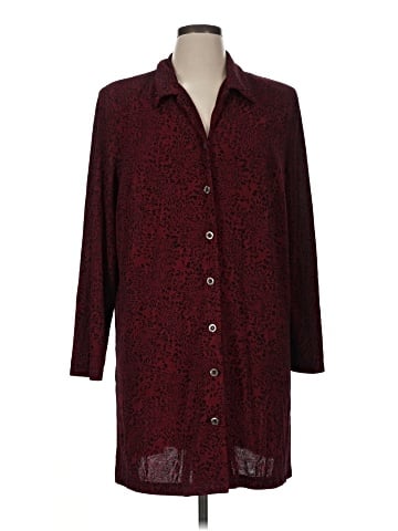 Jessica Howard 3/4 Sleeve Button-Down Shirt (view 1)