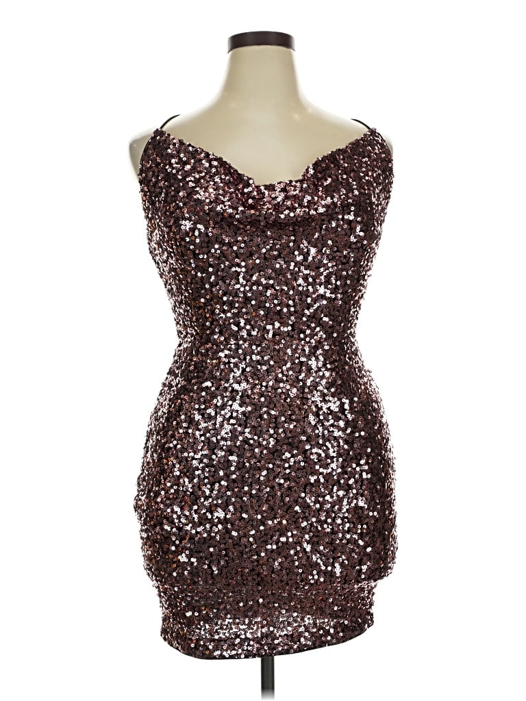 Pre-owned Miss Avenue Cocktail Dress In Brown