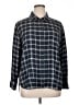 Treasure & Bond Plaid Blue Long Sleeve Button-Down Shirt Size XL - photo 1
