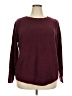 Croft & Barrow Solid Burgundy Pullover Sweater Size 2X - photo 1