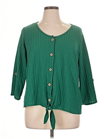 NY Collection 3/4 Sleeve Blouse (view 1)