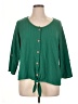 NY Collection Green 3/4 Sleeve Blouse Size 1X - photo 1