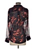 Guess 100% Polyester Floral Black Long Sleeve Blouse Size XS - photo 2