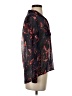 Guess 100% Polyester Floral Black Long Sleeve Blouse Size XS - photo 4